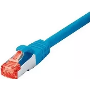 Tecline exertis Connect - cabo de rede - RJ-45 (macho) para RJ-45 (macho) - 10 m - cabo SSTP - CAT 6 - isento de halogéneos - azul (71510B)