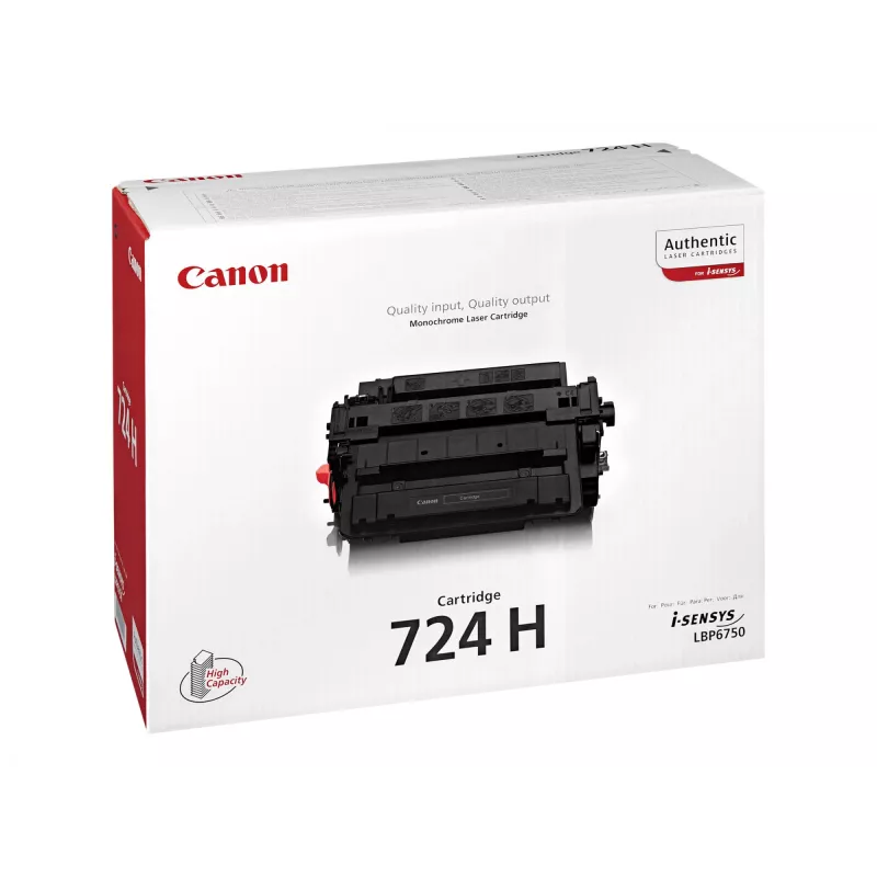 Toner Canon CRG-724H, 1 unid., original, preto