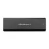 Qoltec 50312 caixa para SSD M.2 NVMe, USB Type-C, preta