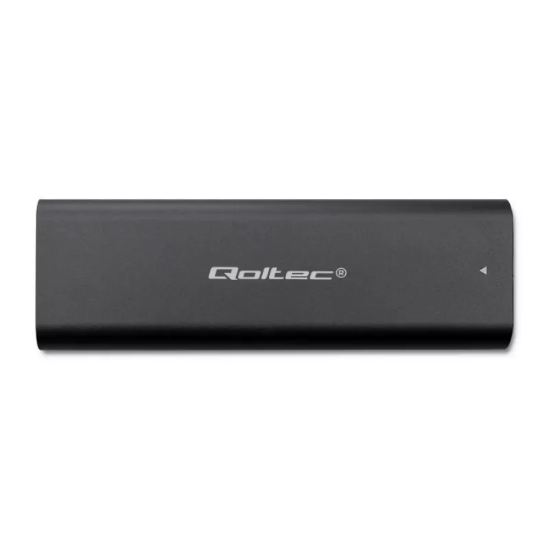 Qoltec 50312 caixa para SSD M.2 NVMe, USB Type-C, preta