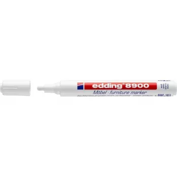 Marcador permanente Edding 8750 ponta redonda branco
