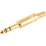 Ficha jack estéreo ShiverPeaks 50200-G 6,3 mm ficha de metal banhada a ouro