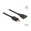Cabo de extensão DisplayPort para montagem em painel DeLOCK 8K 60 Hz 2 m