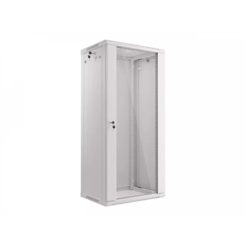 Armário rack Lanberg WF01-6427-10S 27U montagem na parede rack branco