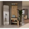Cabide Top e Shop DUO WIESZAK ANT/ART antracite e carvalho, aglomerado, 5 ganchos