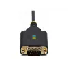 StarTech.com cabo adaptador USB para série de 2 portas de 2ft (60cm), parafusos/porcas DB9 substituíveis, retenção COM, USB-A para DB9 RS232, FTDI, proteção ESD nível 4, Windows/macOS/ChromeOS/Linux – construção robusta em TPE