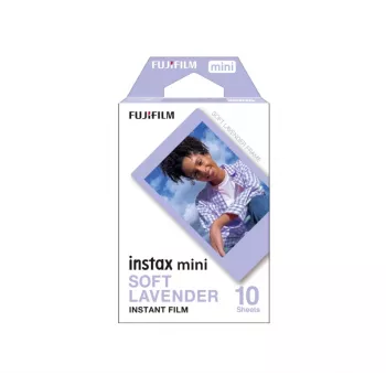 Fujifilm Instax MINI Soft Lavender Filme instantâneo 5,4×8,6 cm, 10 folhas