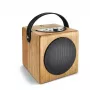 Coluna de música portátil em design de madeira WAVEMASTER KidzAudio 61002 — leitor de áudio compacto para crianças