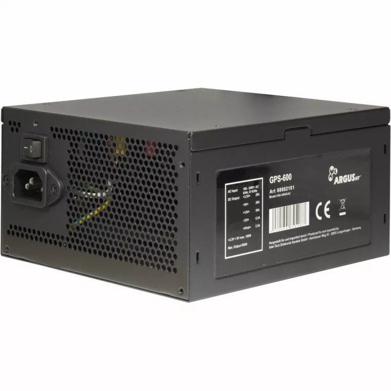 Fonte de alimentação Inter-Tech Argus GPS-600 600W 80+ Gold