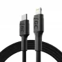 Green Cell PowerStream KABGC07 cabo USB-C para Lightning, 1 m, PD, Apple MFi, preto