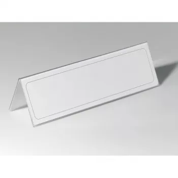 Placa de identificação não metálica Durable 8053-19 transparente