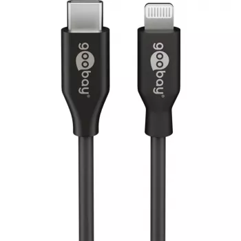 Cabo de carregamento e sincronização Goobay Lightning para USB-C 0,5 m