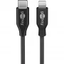 Cabo de carregamento e sincronização Goobay Lightning para USB-C 0,5 m