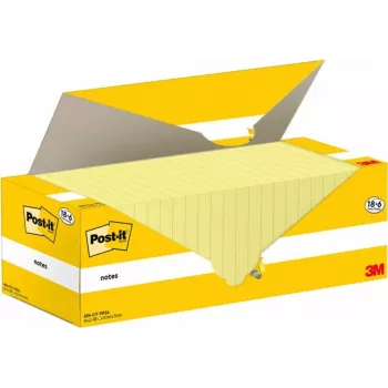 Notas adesivas Post-It 654-CY-VP24 quadradas amarelas 100 folhas (654-CY-VP24)