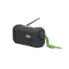 Muse MH-08 MB rádio solar portátil com manivela e lanterna, preto