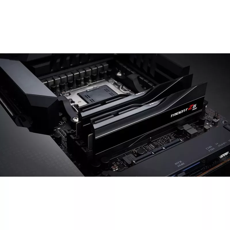 DIMM 32 GB DDR5-6000 (2x 16 GB) Dual-Kit, memória RAM preta, F5-6000J3636F16GX2-TZ5N, Trident Z5 NEO, AMD EXPO