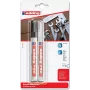 Marcador Edding 750 preto branco 2 unid.