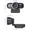 Webcam AUKEY PC-LM3 2 MP 1920 x 1080 píxeis USB 2.0 preto