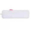 Extensão elétrica MACLEAN MCE387 W — 2 tomadas, 3×USB A, 110–240 V, 2500 W, cabo de 1,5 m, branco