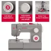 Máquina de costura SINGER Heavy Duty 4432 — elétrica, 32 pontos, casa de botão em 1 passo, braço livre, cinzento
