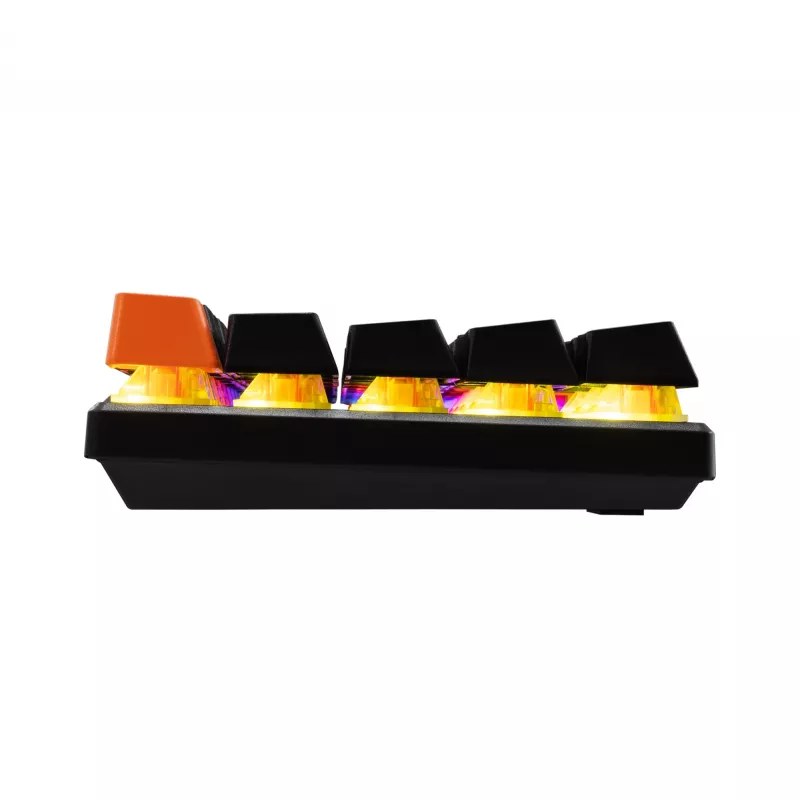 Teclado mecânico Baracuda Dolphin preto layout US com switches azuis