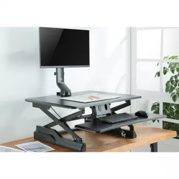 Maclean MC-853 para 1 monitor, suporte de ecrã, suporte de secretária com suporte de secretária para computador 17 a 32 polegadas VESA 75x75 100x100 até 8 kg (para 1 ecrã)