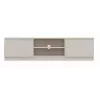Móvel de TV MALWA 140 da top e shop – 1400×400×360 mm, laminado caxemira, 2 portas, 1 prateleira
