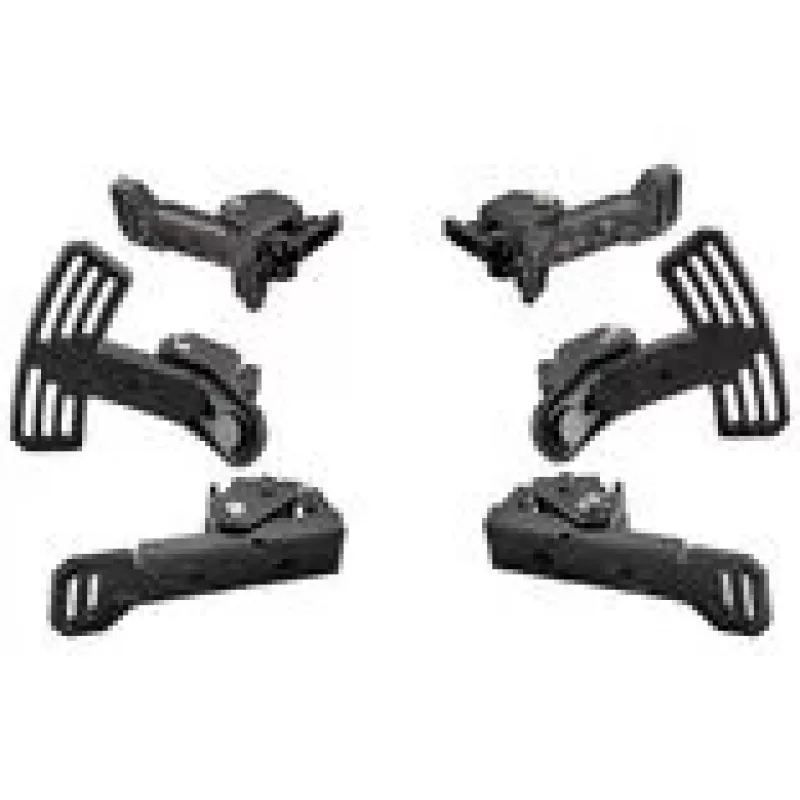 Kit de patilhas de carbono Asetek SimSports - preto