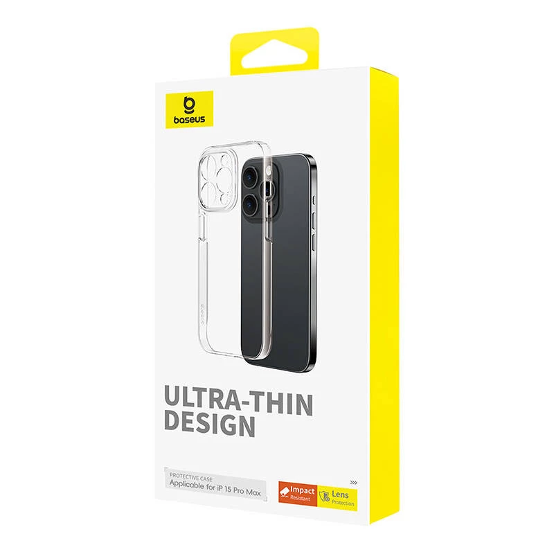 Capa para telemóvel para iPhone 15 ProMax Baseus OS-Lucent Series (Transparente)