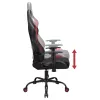 Cadeira de escritório Subsonic SA5609-AC1 assento acolchoado encosto acolchoado preto vermelho