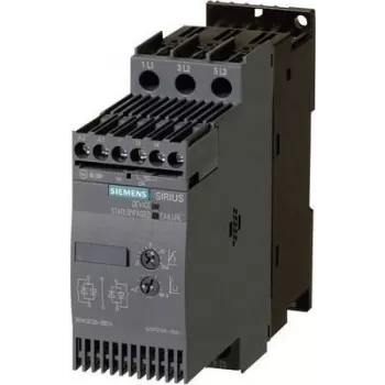 Arrancador suave Siemens potência do motor a 400 V 22 kW potência do motor a 230 V 11 kW 400 V/AC corrente nominal 45 A 3RW3036 (3RW3036-1BB14)