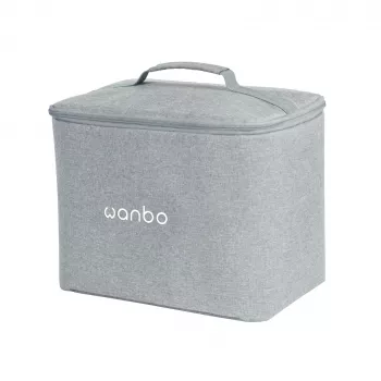 Bolsa para projetor WANBO para Mozart 1 Pro / DaVinci 1 Pro — bolsa acolchoada cinzenta