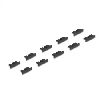 Tampa de proteção de conetor fêmea DeLOCK 64243 USB Micro-B preta 10 unid.