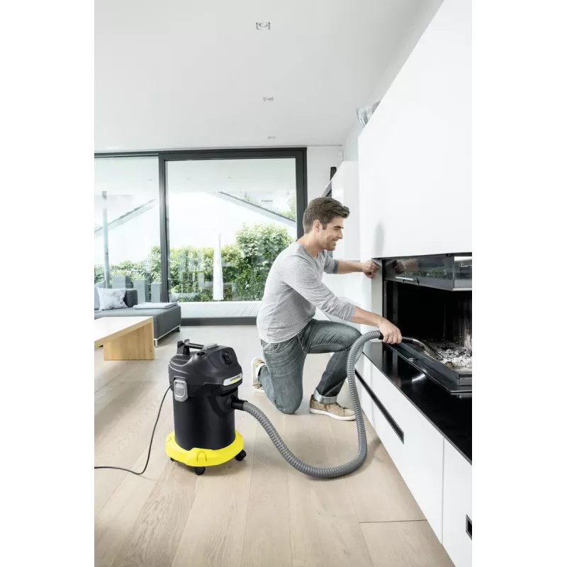 Aspirador a seco Karcher AD 4 Premium — 17 l, 600 W, sem saco, tubo metálico, tubo cromado