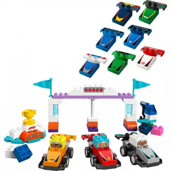 LEGO DUPLO 10445 Carro de corrida e piloto da equipa F1