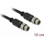 Cabo sensor/atuador DeLOCK 12688 0,1 m M8 preto