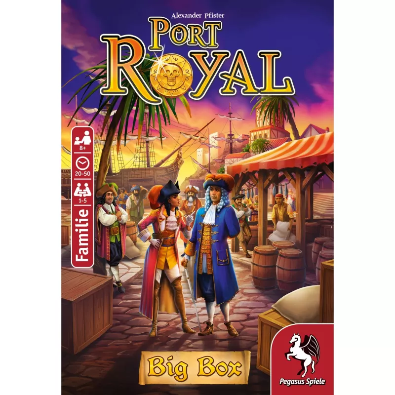 Pegasus Spiele Port Royal Big Box jogo de tabuleiro