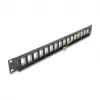 Painel Keystone DeLOCK 19 polegadas 16 portas 1U preto