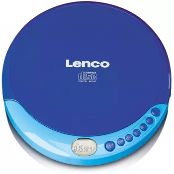 Leitor de CD portátil Lenco CD-011 Azul