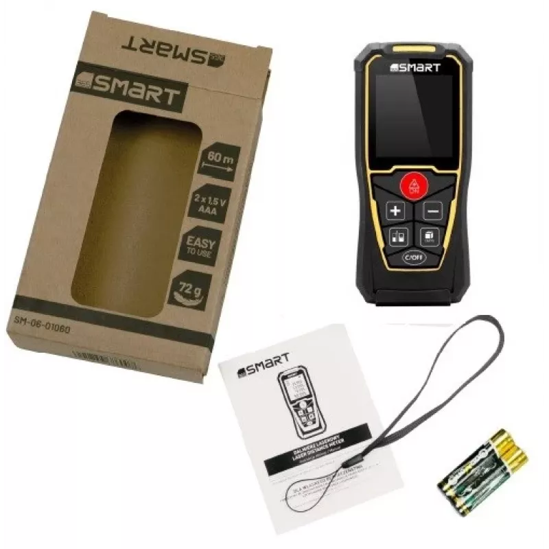 Medidor de distância a laser Smart 06-01060 da Smart — medidor de distância a laser portátil