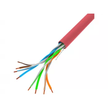 Cabo de rede LANBERG LCU5-10CC-0305-R U/UTP Cat5e 305 m vermelho CCA PVC