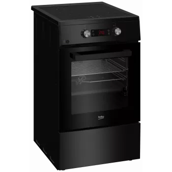 Placa de indução com forno elétrico Beko FSM59305BDT, 60 L, 50 cm de largura, preto, classe de eficiência energética A, indução 4 zonas com boost