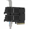 Placa adaptadora PCIe icybox MB312M4P-B — 2× M.2 NVMe para PCIe 4.0 x8 (bifurcação)