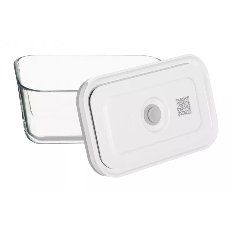 ZWILLING Fresh & Save 36803-003-0 conjunto de recipientes retangulares de vidro a vácuo, 3 un. (S/M/L, 0,35/0,75/1,6 L), borossilicato, adequado para micro-ondas/forno/máquina de lavar loiça, cinzento/transparente