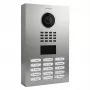 Intercomunicador de vídeo de porta DoorBird D2103V, 720p, ângulo de visão 140°x100°, LED IR, aço inoxidável, IP65, 10/100 Mbit/s