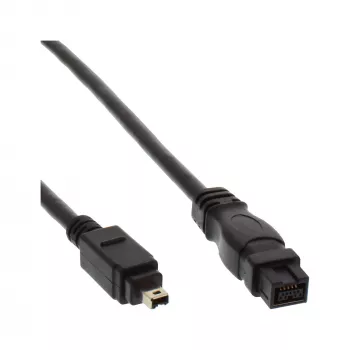 Cabo FireWire 400 para 800 InLine 34901 1 m macho/macho preto