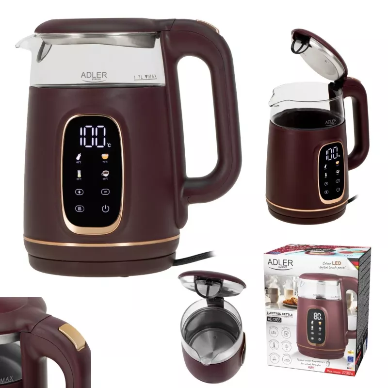 ADLER AD 1305 chaleira cor de vinho
