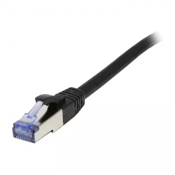 Cabo patch RJ45 - CAT6A 500 MHz - 2 m - preto - S-STP (S/FTP) - componentes testados (certificado GHMT) - AWG