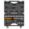 Chave dinamométrica bidirecional Neo Tools 1/4, 5-25NM, conjunto de 21 peças