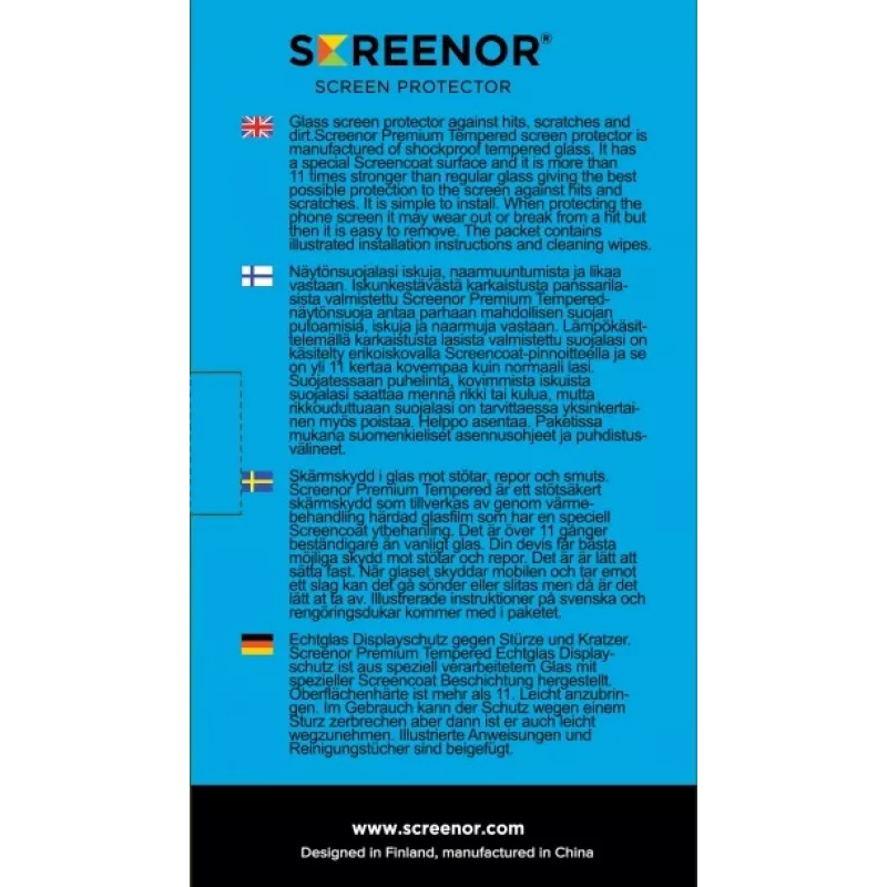 Película de proteção de ecrã Screenor 16382 para Samsung Galaxy XCover 7 antibacteriana resistente a choques